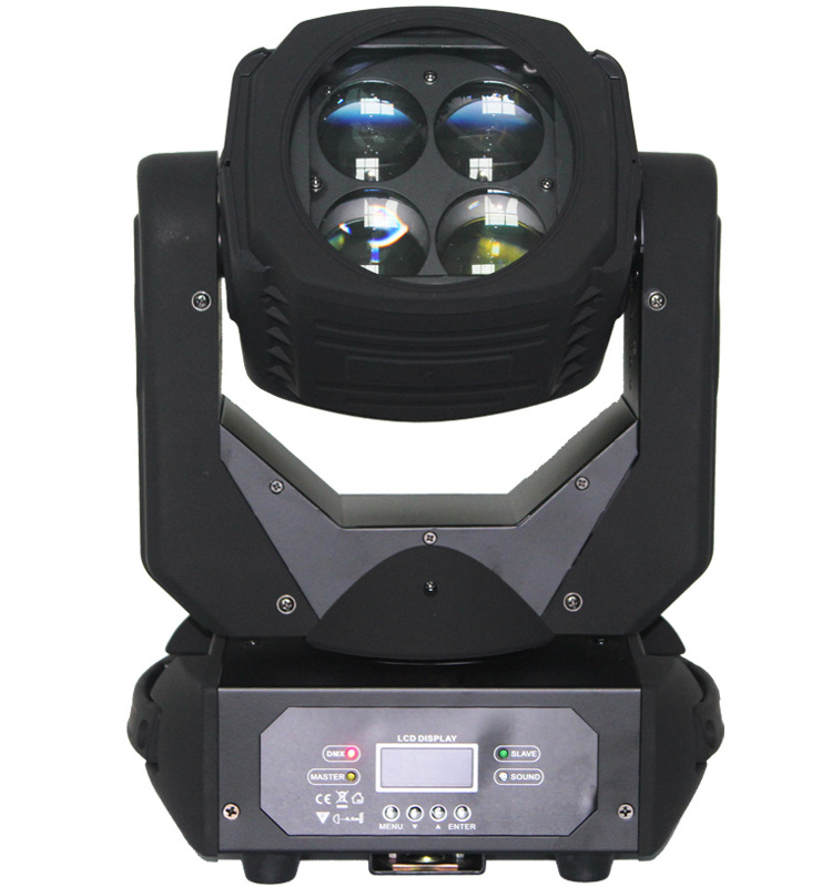 High brightness super beam 4x25w rgbw led moving head light for stage club party