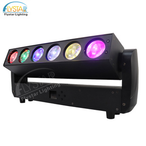 Newest nigh club dj lighting 6*40W led RGBW 4in1 pixel beam bar zoom wash moving head