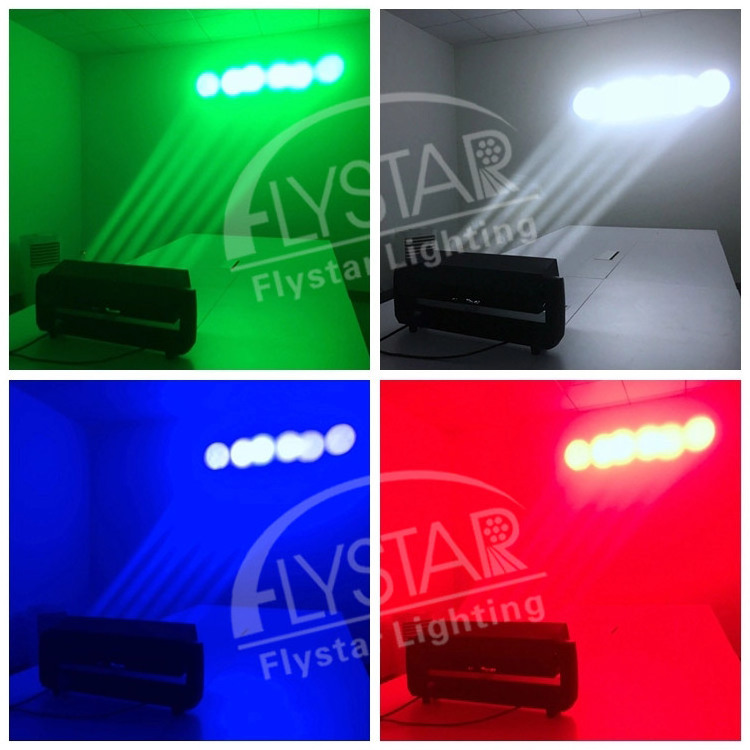 Newest nigh club dj lighting 6*40W led RGBW 4in1 pixel beam bar zoom wash moving head