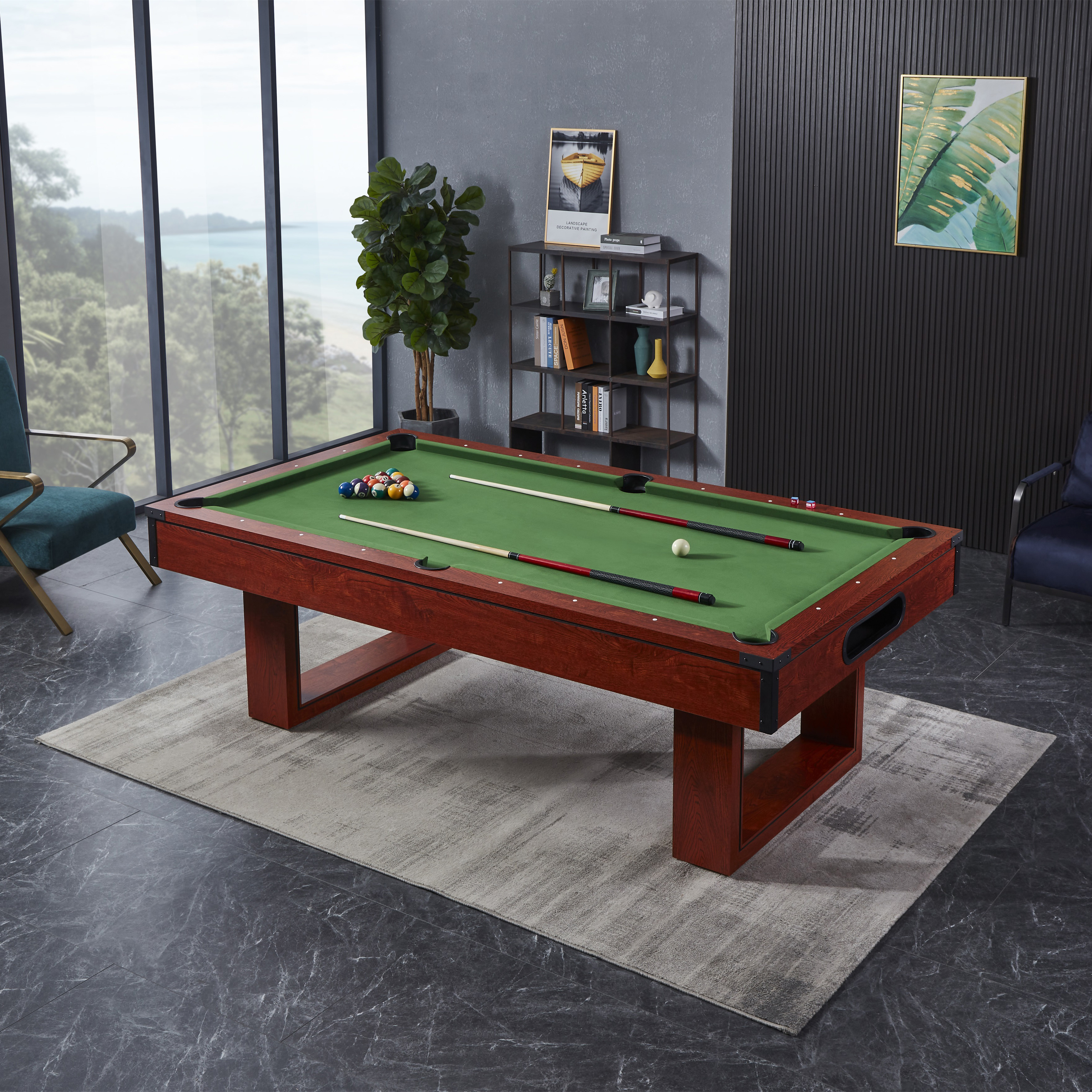 2023 Best-selling indoor sport mesa de billar Modern style simple folding billiard table 7ft 8ft 9ft pool table for sale