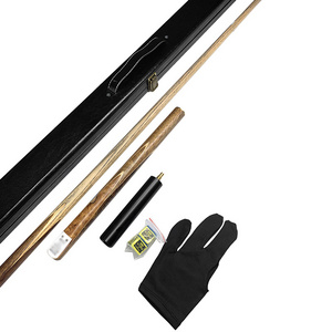 Hot sale 3/4 Joint 57 inches 145cm with 9mm 10mm 11.5mm Cue Tips Made of Ash Wood and Ebony billiard pool cues