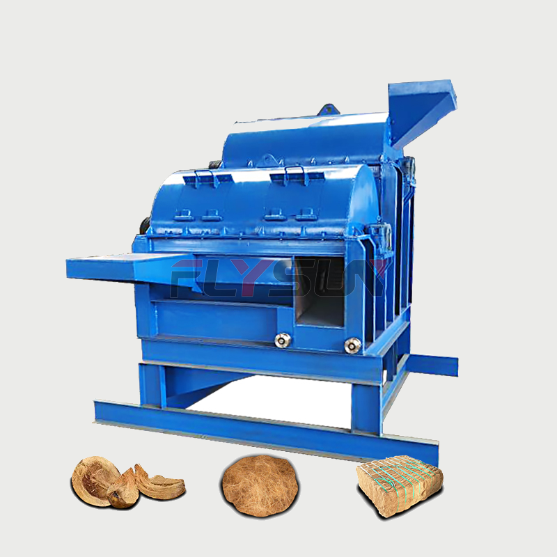 Exporting to Indonesia Coco Peat Making Machine Coconut Fiber Coir Extraction Machine