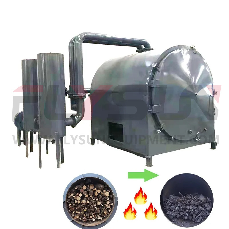 Discount price  Horizontal Carbonization Furnace Biomass Charcoal Making Machine Charcoal Kiln For Sale