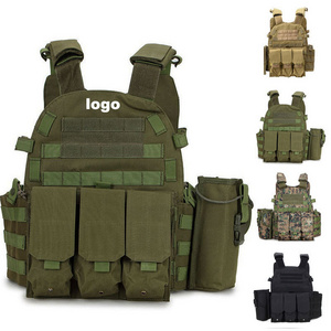 Custom Black Tactical Security Vest Multicam With Molle System Equipment Combat Plate Carrier Tactical Vest