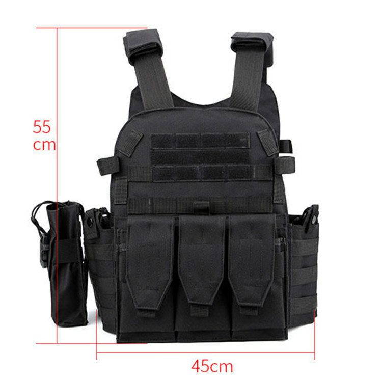 Custom Black Tactical Security Vest Multicam With Molle System Equipment Combat Plate Carrier Tactical Vest