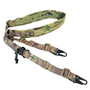 Tactical  Sling Quick Adjust with HK Hook, Shoulder Pad Sling Ar Sling for Hunting and Outdoor Keychain