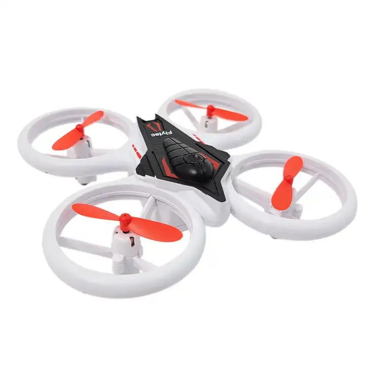 Flytec 2.4G Height Hold Quadcopter Drone With Breathing Lights Show Obstacle Avoidance Flying UFO Drone Mini Drone For Kids