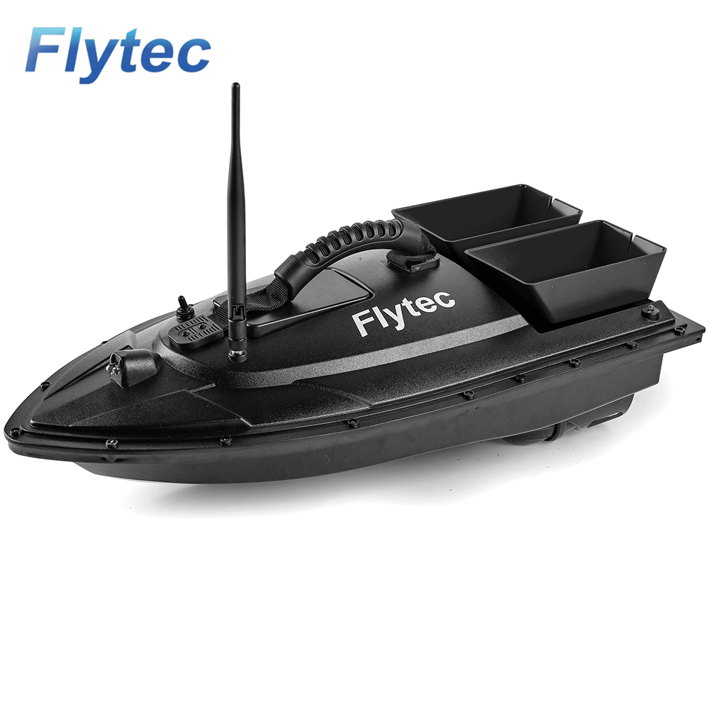 Flytec 2011-5 Bait Boat Upgraded Version Sending Fishing Line Throw Bait 2 In 1 RC Bait Boat For Carp Fishing And Entertainment