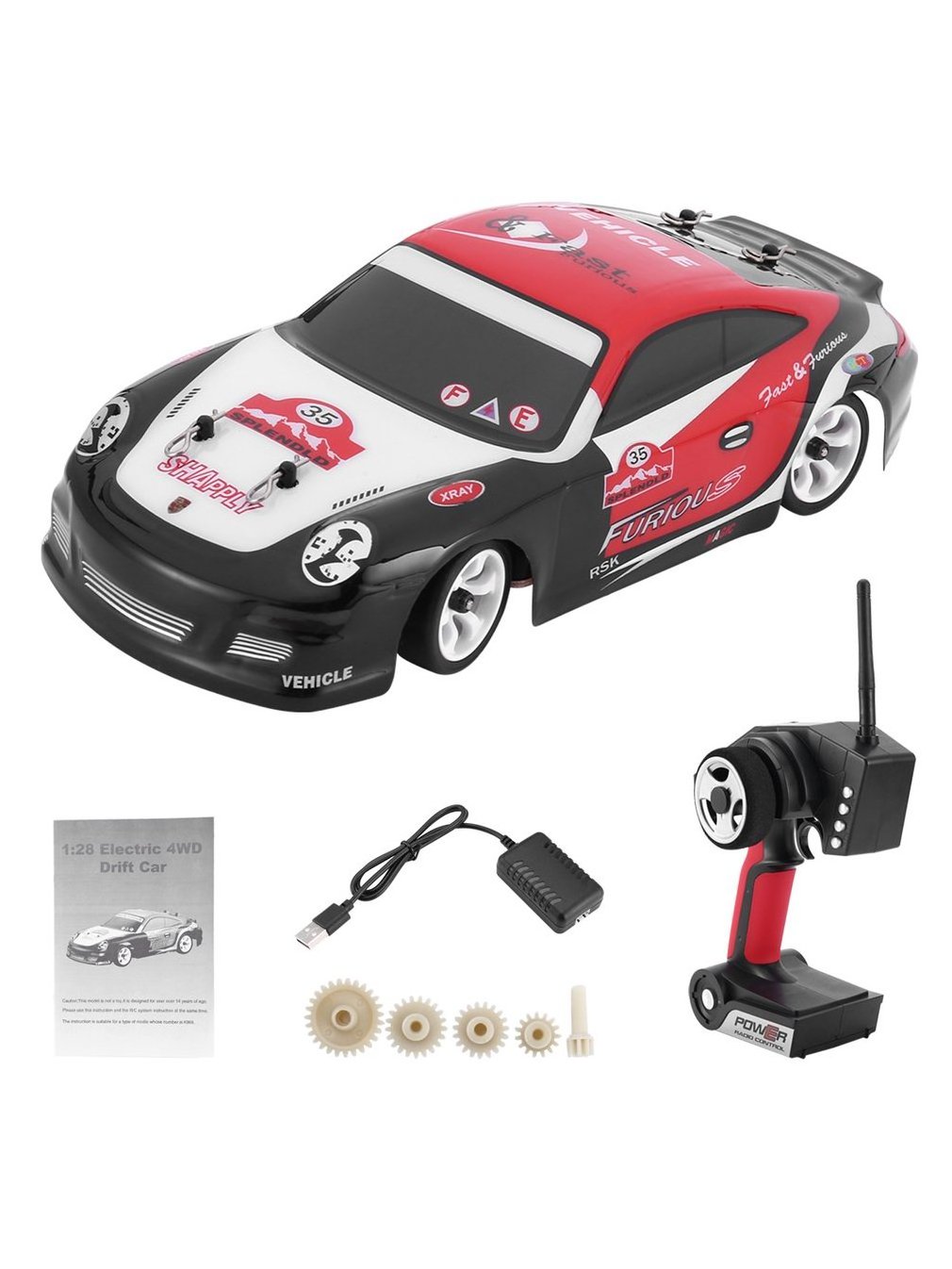 HOT sale RC Car 1/28 2.4G 4WD 30Km/h High Speed Toy 4 Channels Electric Remote Control Racing Drift Car Toy