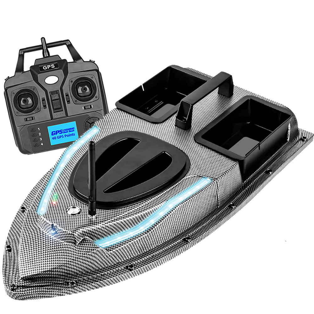 Flytec New Arrival V900 GPS 500m Long Distance  Fishing Bait Boat 40 Fixed Points Baiting And Carp Tackle Nesting Boat