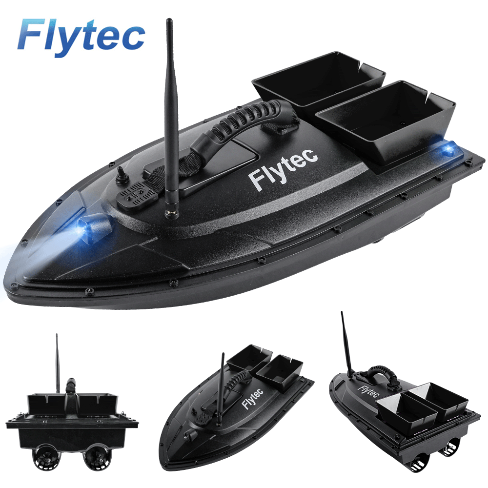 Flytec 2011-5 Bait Boat Upgraded Version Sending Fishing Line Throw Bait 2 In 1 RC Bait Boat For Carp Fishing And Entertainment