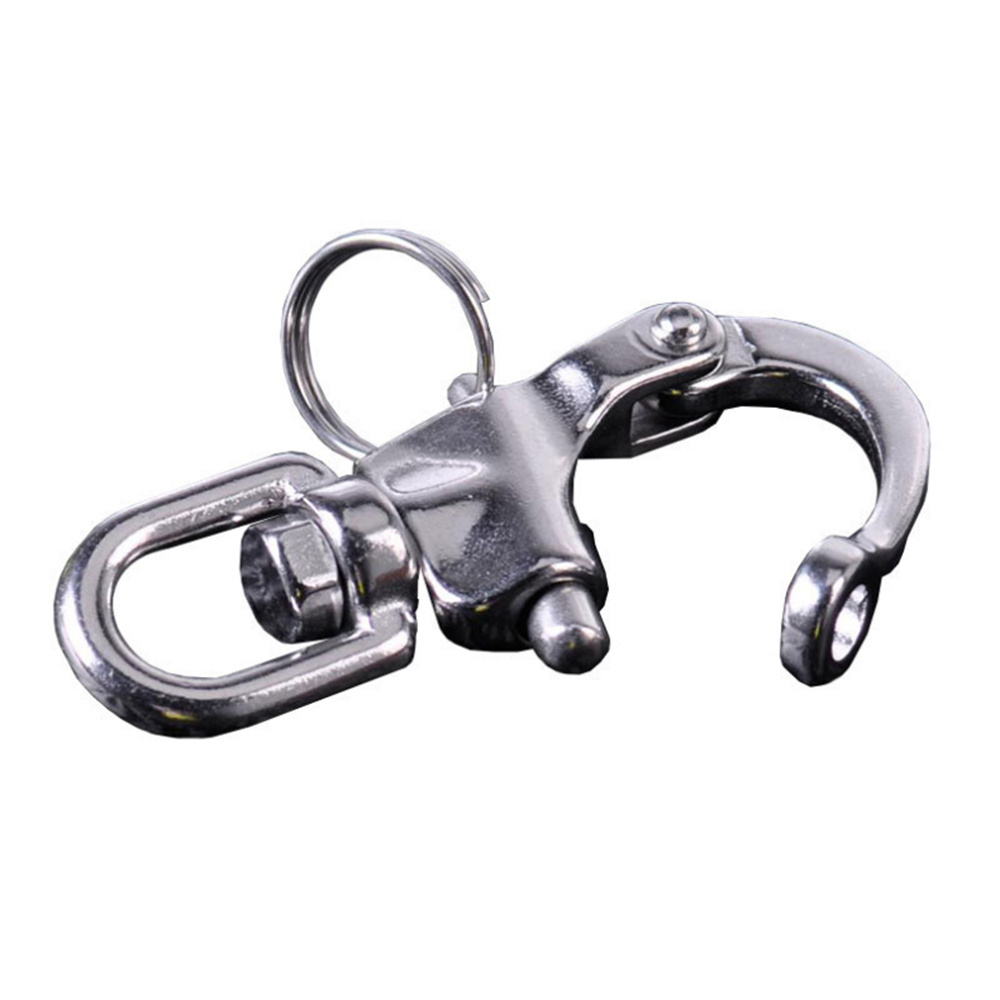 70mm Marine Hardware High Polished 316 Stainless Steel Eye Swivel Snap Shackle