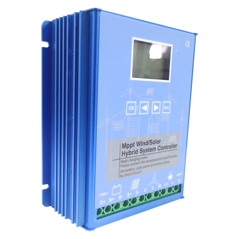 Charge 1500W 1200W 1000W 1Kw Wind Turbine Controller 100 Amp 24V 48V Auto Mppt Wind Solar Hybrid Charge Controller