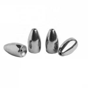 Wholesale Cheap Price Fishing Accessories lead Tungsten bullet Weight sinker Tungsten Flipping Weight sinker