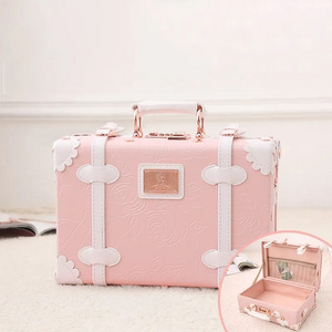 Retro Mini Suitcase Female Password Cosmetic Case Small Bag Suitcase 13 Inch Suitcase