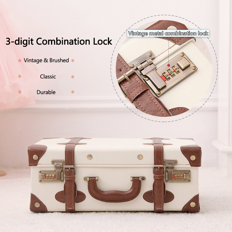 Retro Mini Suitcase Female Password Cosmetic Case Small Bag Suitcase 13 Inch Suitcase