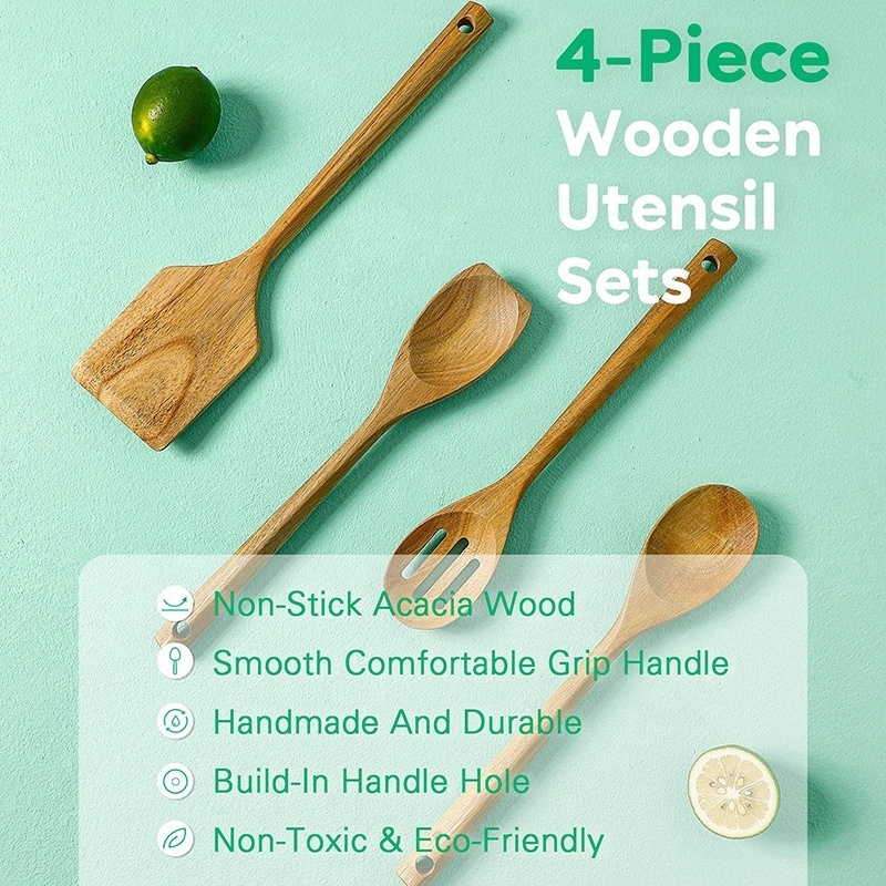 Hot selling acacia wooden kitchen wear household utensils kitchen