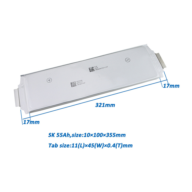 SK 3.7 v Long Life Prismatic Batterie Agli Ioni Di Litio 3.7v 55ah Li Po Lithuim Ion Battery