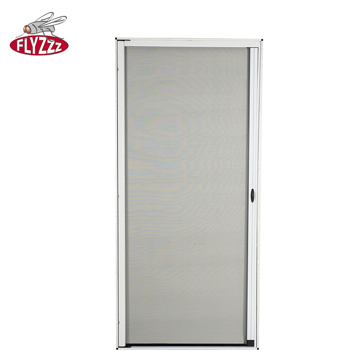 Sliding Diy Mosquito Protection Fiberglass Waterproof Roll Retractable Fly Door Screen