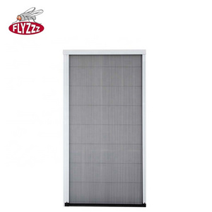 custom plisse mosquito net insect horizontal opening pleated screen door