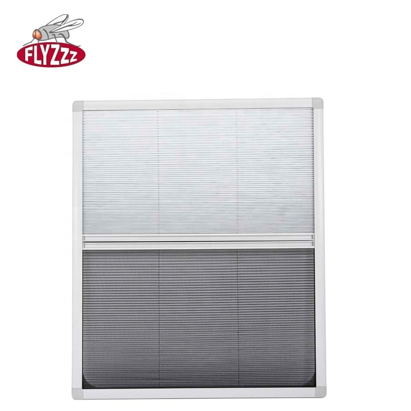 Hot Sell 2 Years Guarantee Mosquito Net Plisse Mesh Outdoor Insect Curtain Folding Car Garage Door Screen