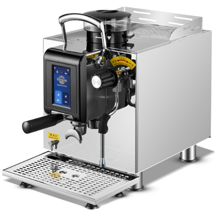 Stainless Steel Body Design Coffee Machine Commercial Touch Screen Grind And Brew Coffee Maker