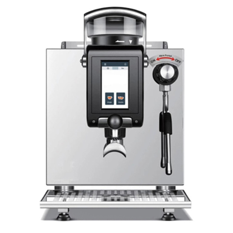 Stainless Steel Body Design Coffee Machine Commercial Touch Screen Grind And Brew Coffee Maker