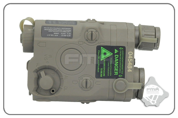 FMA AN/PEQ-15 Style Battery Box Laser Version Outdoor Hunting Green Laser Flashlight (BK/DE/FG) TB544