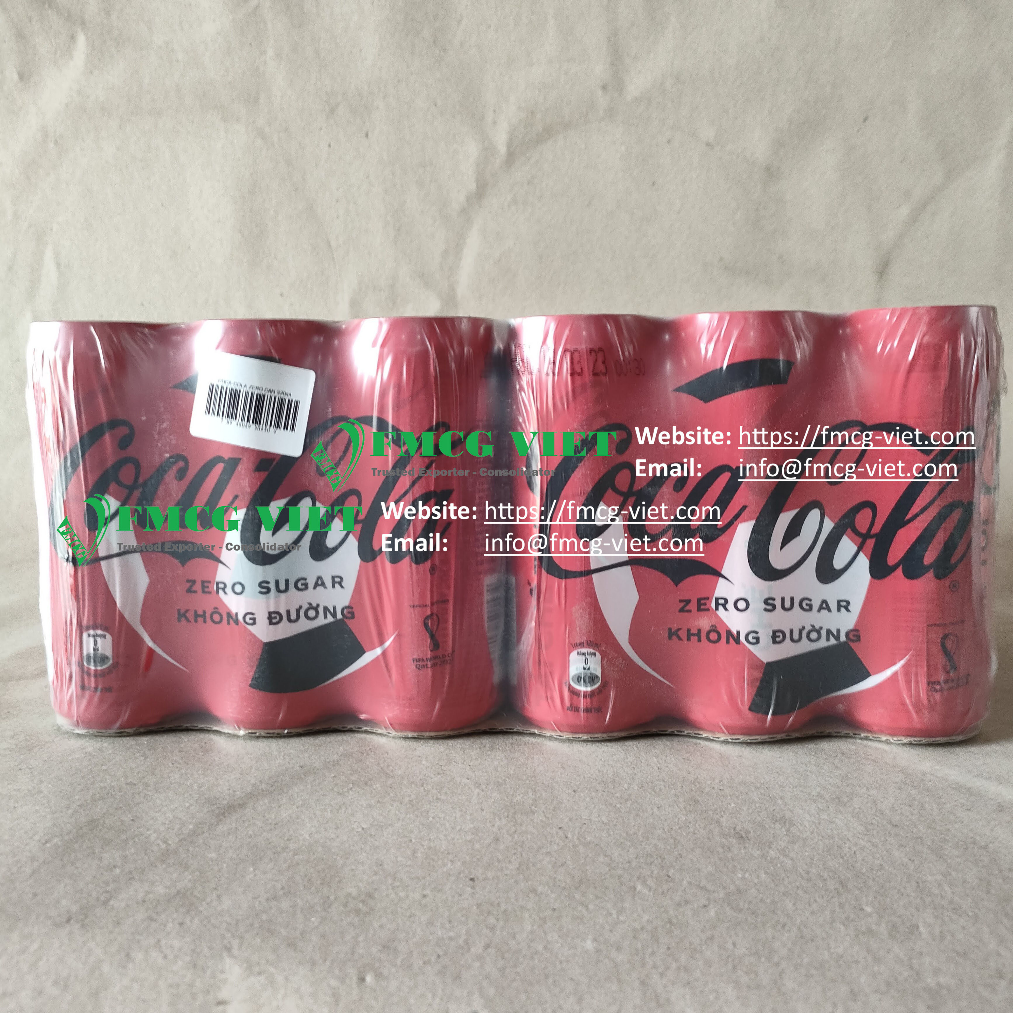 Wholesale Cola Coca Zero Soft Drinks 320ml / Vietnamese Carbonated Drinks Coka Cola Exporter