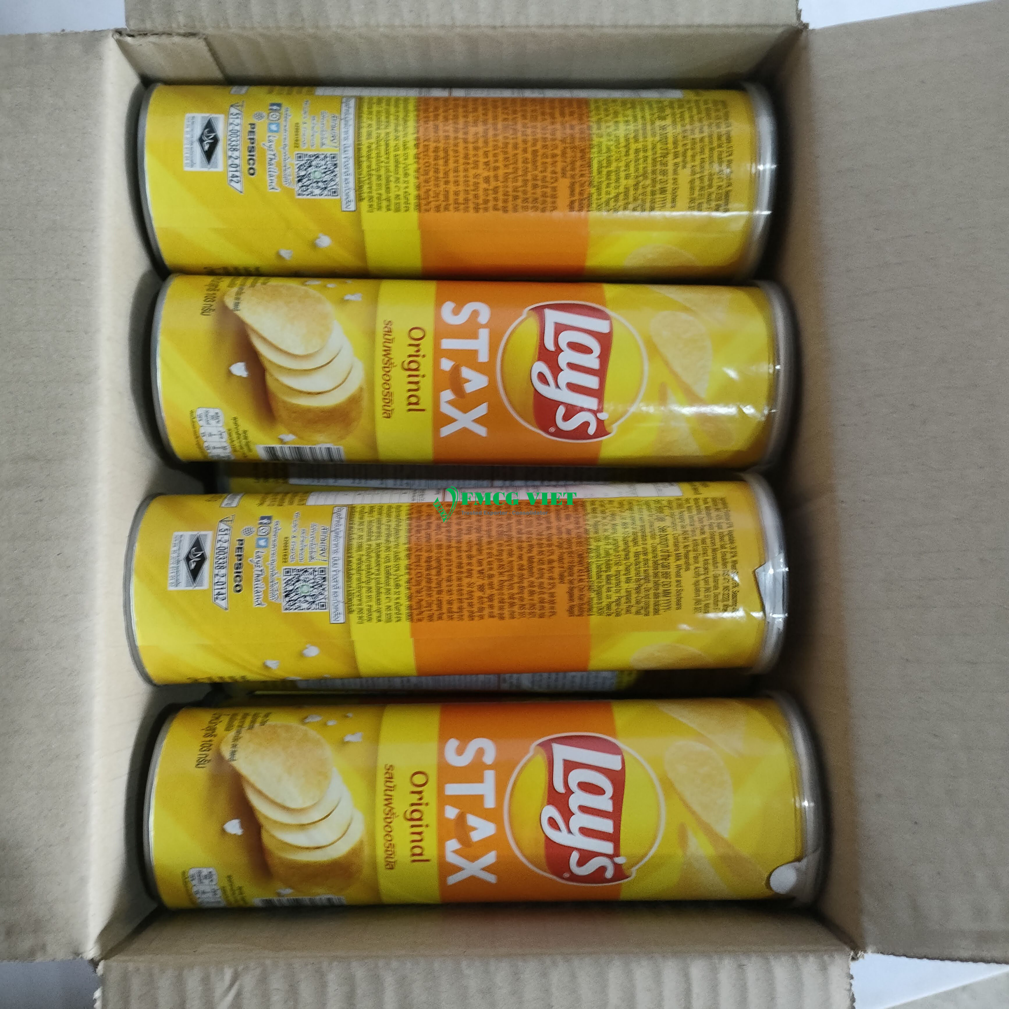 Wholesale Lays Stax Potato Chips Classic 103g/ Lay's Stax Potato Snacks Chips Lays potato chips Vietnamese snacks