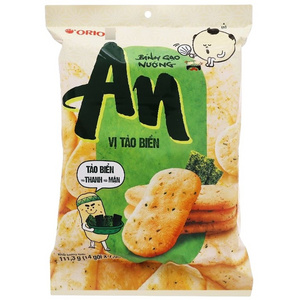 Wholesale Vietnamese An Rice Cracker 111.3g Seaweed Flavor x 10 Bgas