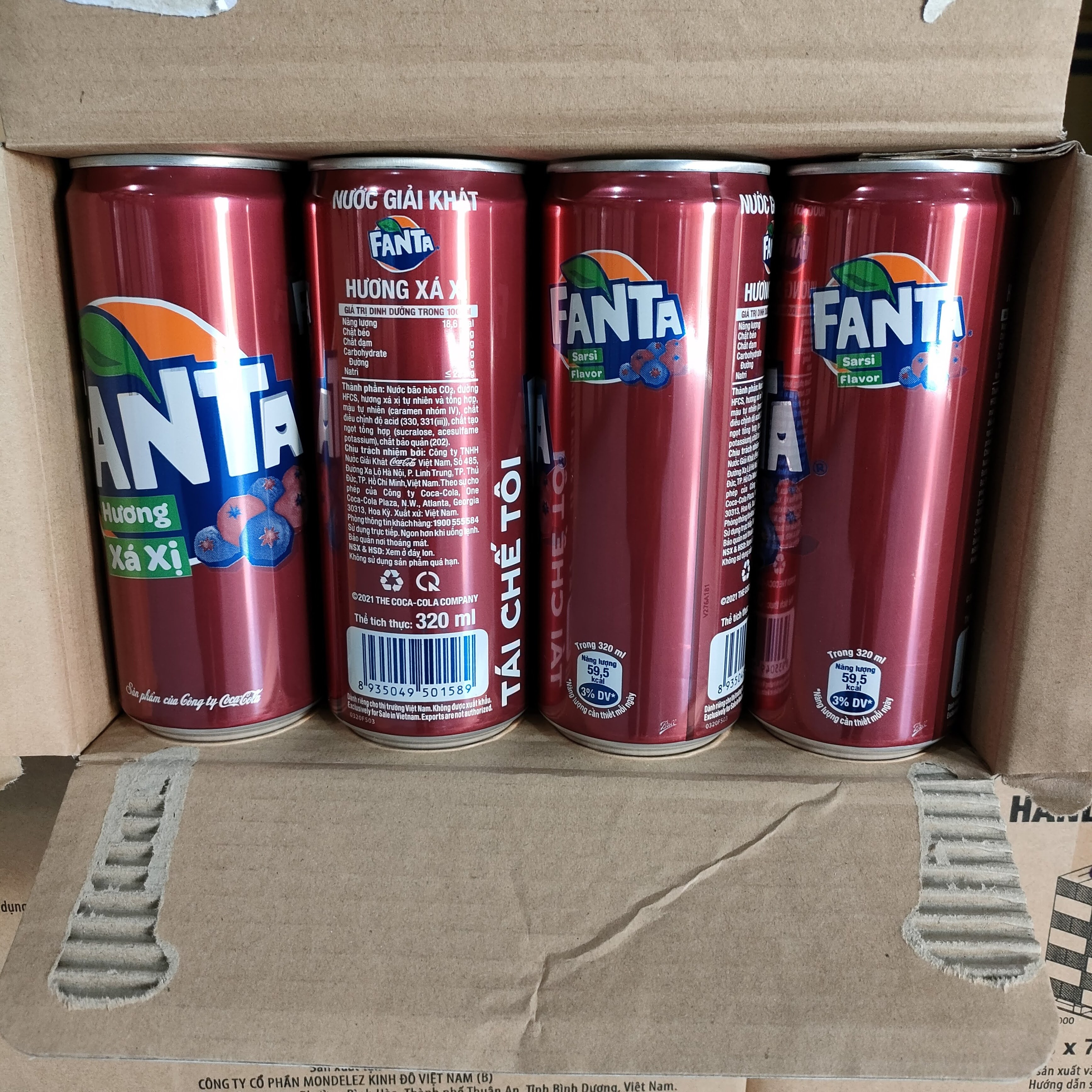 Fanta Sarsi Carbonated Soft Drinks Can 320ml x24/ Vietnamese Carbonated Drinks Fanta Sarsi Exporter Cheap Price