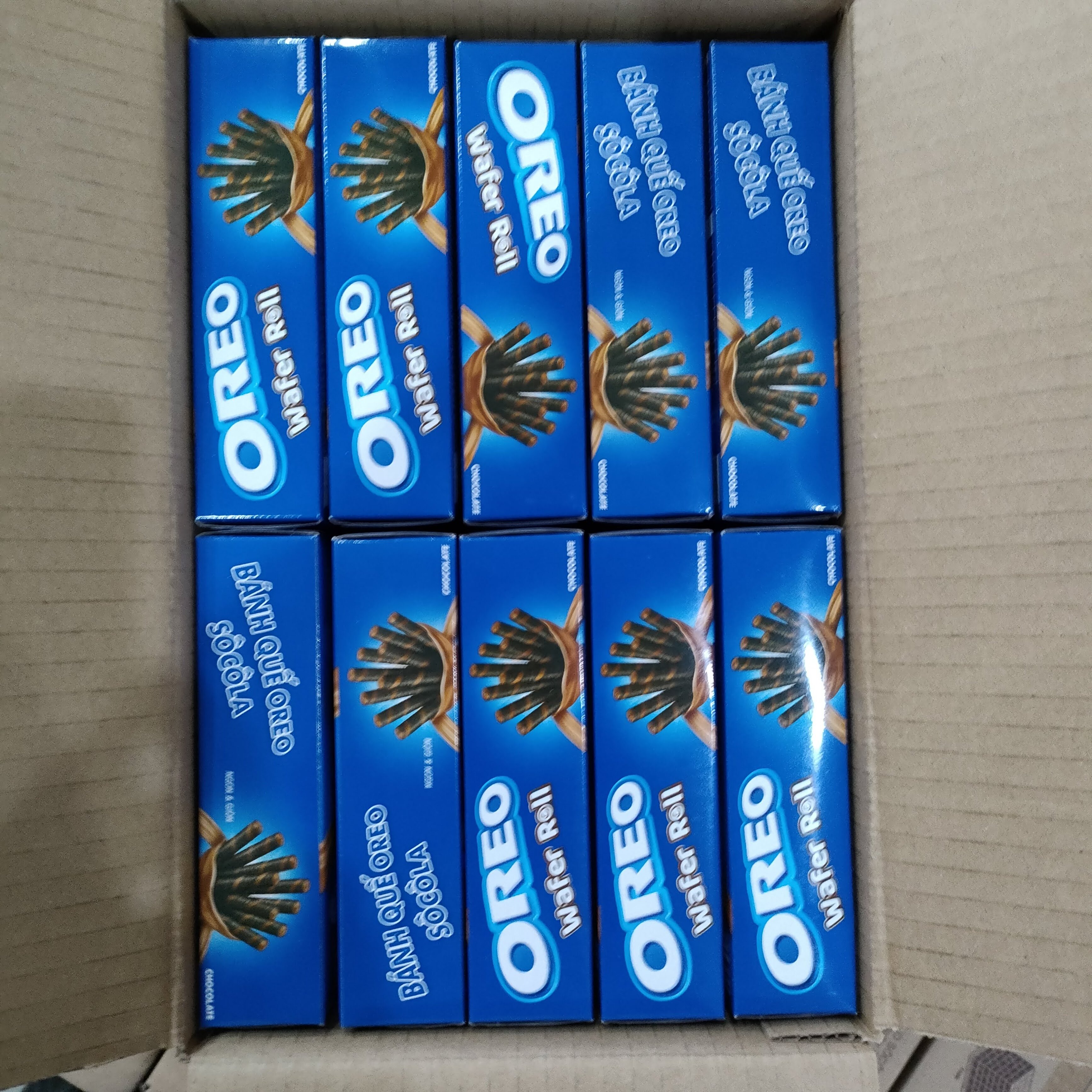 Oreoo Wafer Roll Chocolate Oreo Biscuits 54g x 20/ Wholesale The Best Seller Oreoo Wafers Rolls/ Oreo Wafer Roll Vietnam Export