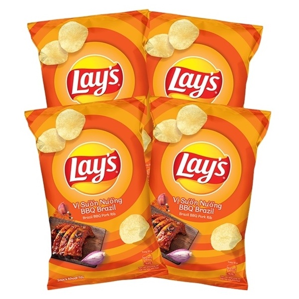 The Best Wholesale Lays Potato Chips Snacks Bag 32g x 160 Brazil BBQ Pork Rip