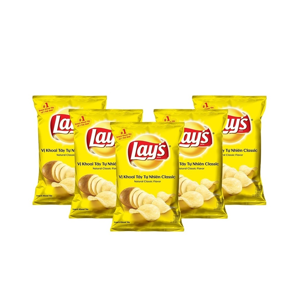 Lays Potato Chips Snacks Bag 58g x 80 Classic - The Top Wholesale