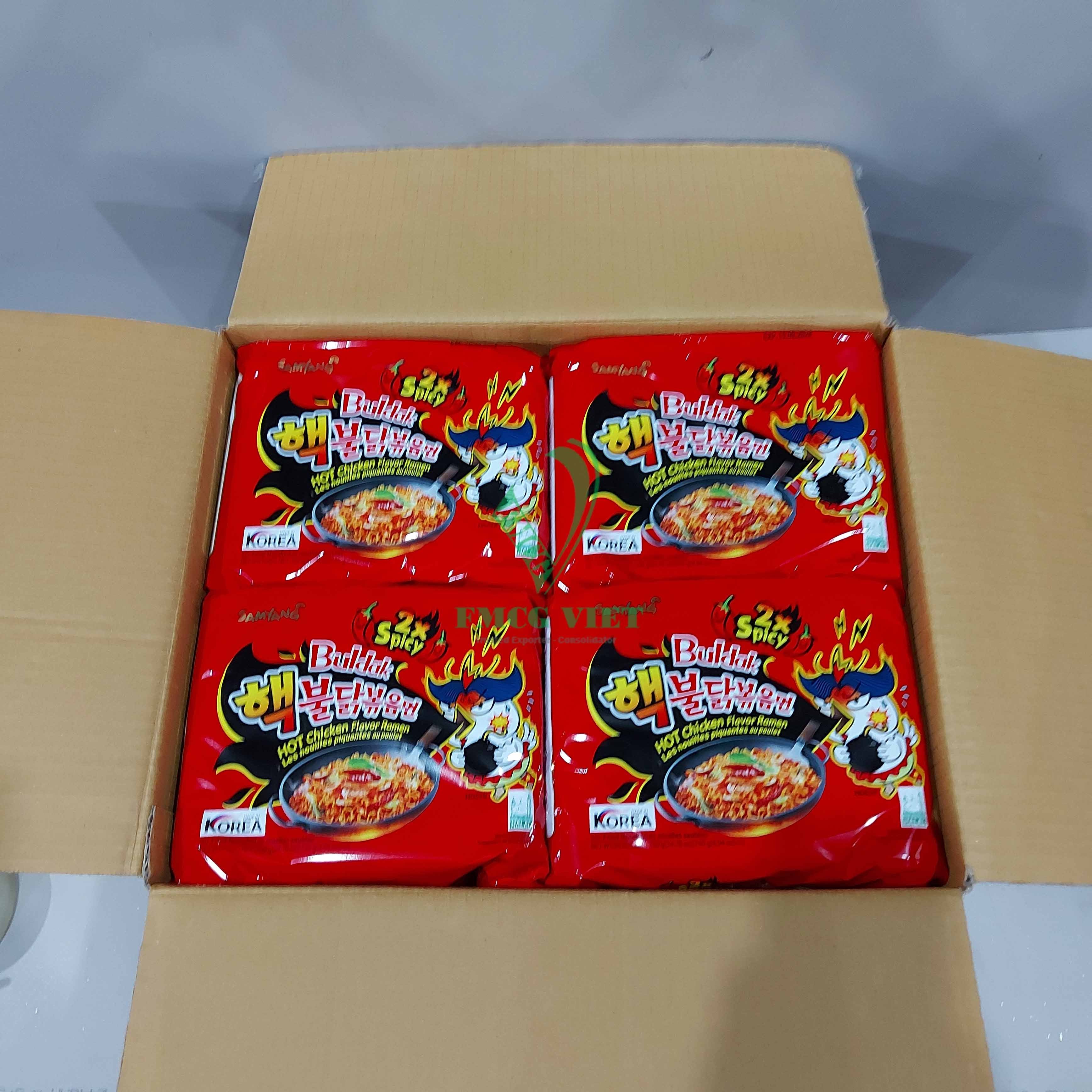 Samyangg Buldak Extreme Hot Chicken Ramen Noodles 140g / Wholesale Korean Instant Noodle 2x Spicy Hot Chicken Ramen Noodle