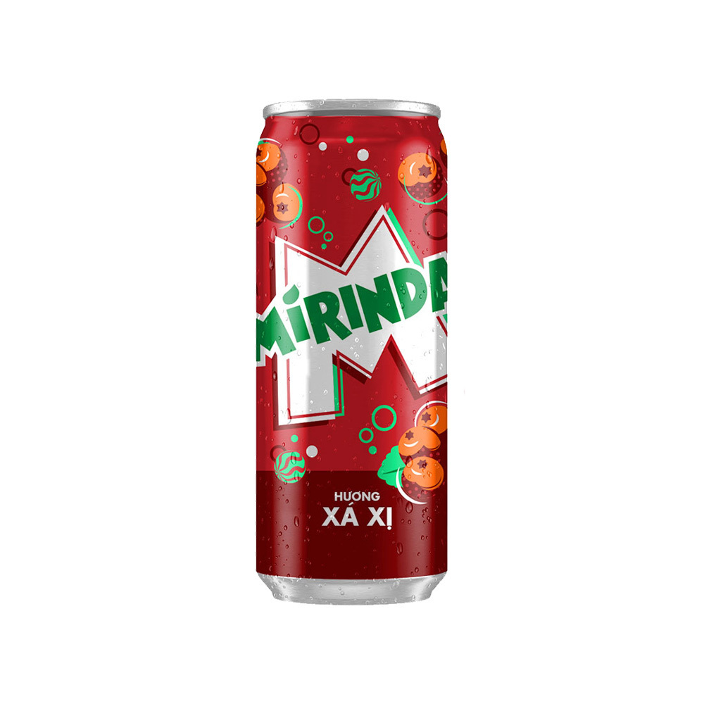 Mirinda Soft Drinks Sarsi 320ml x24 Cans/ Wholesale Vietnamese Mirinda Carbonated Drinks Exporter