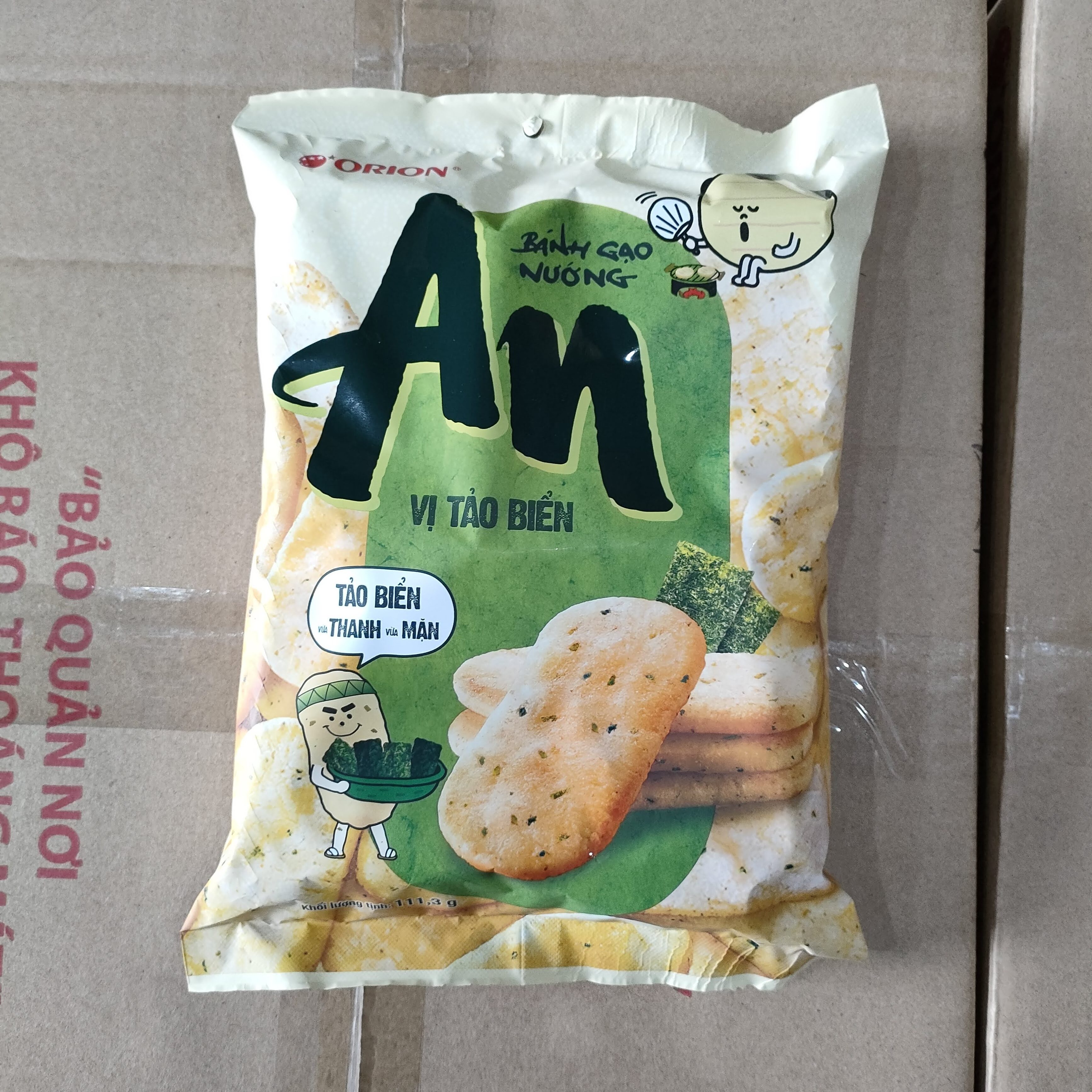 Wholesale Vietnamese An Rice Cracker 111.3g Seaweed Flavor x 10 Bgas