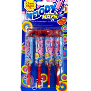 Chupa Chup Lollipop Melody Pops Strawberry 60g/ Wholesale Vietnamese Chupa Chup Candy Pops Lollipops Exporter