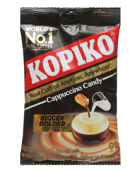 Wholesale Kopiko Coffee Hard Candy 140g/ Milk Coffee Cappuccino Candy Kopiko Vietnam Exporter