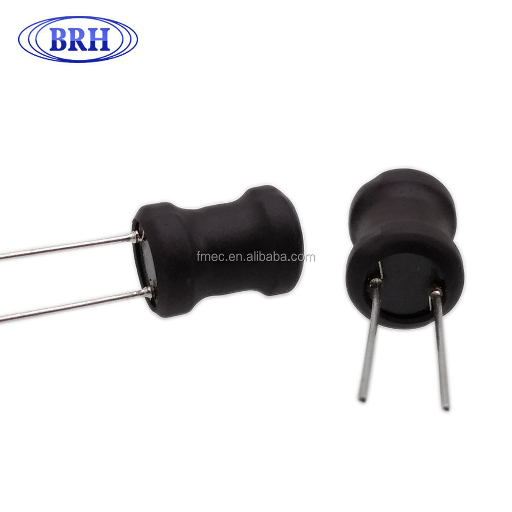 Manufactory Wholesale DR9x12 black shielded radial drum core inductor 1mh for PCB