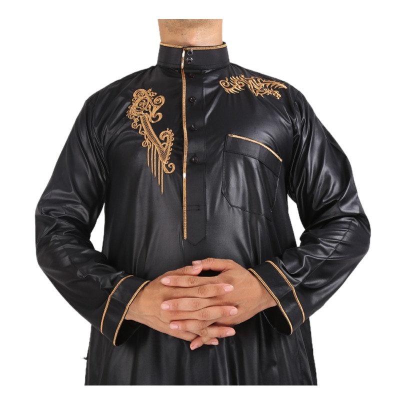 New Design Professional Ethnic Clothing Traditional Muslim Clothing Muslim Men Thobe Al Daffah Thobe