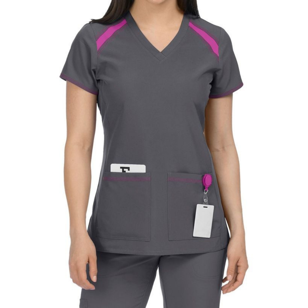 HIGH QUALITY top shirt Medical Uniform Scrubs hospital clothing custom design and logo for men and women from Saomai FMF uniform