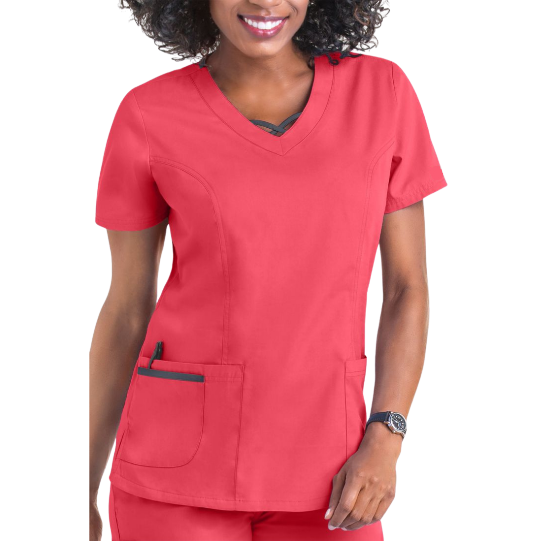 HIGH QUALITY top shirt Medical Uniform Scrubs hospital clothing custom design and logo for men and women from Saomai FMF uniform