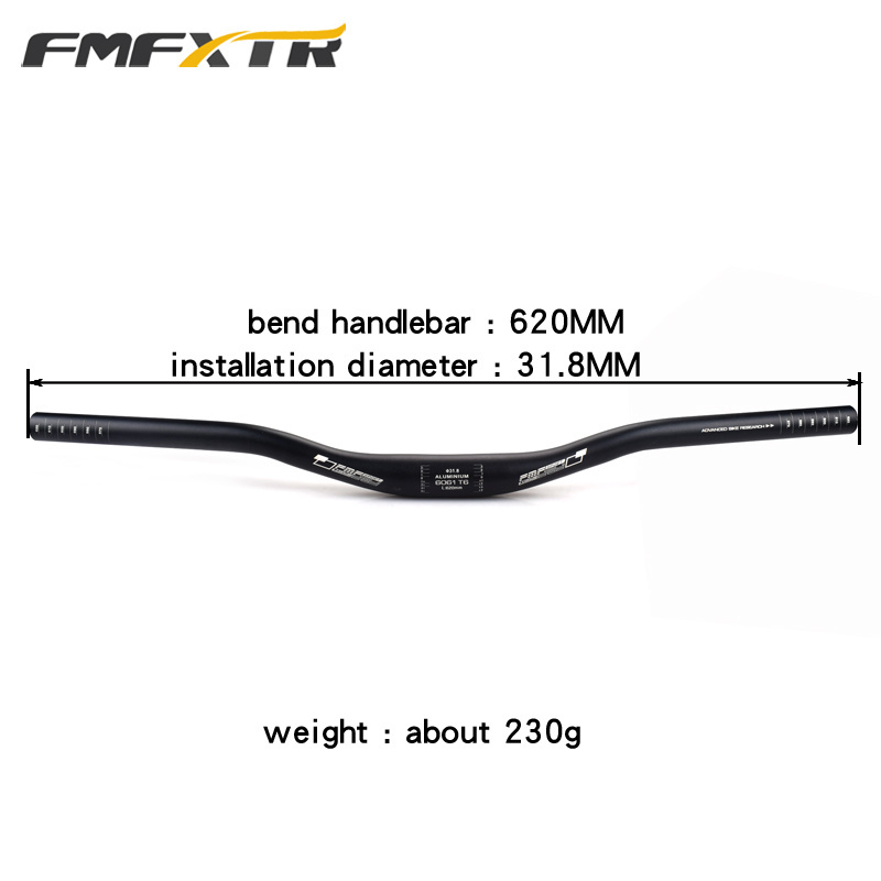 FMFXTR 31.8x620mm Bicycle Riser Bars MTB Handlebar Riser Road Bike Handlebar Handle Accessories Aluminum Alloy Scooter Handlebar