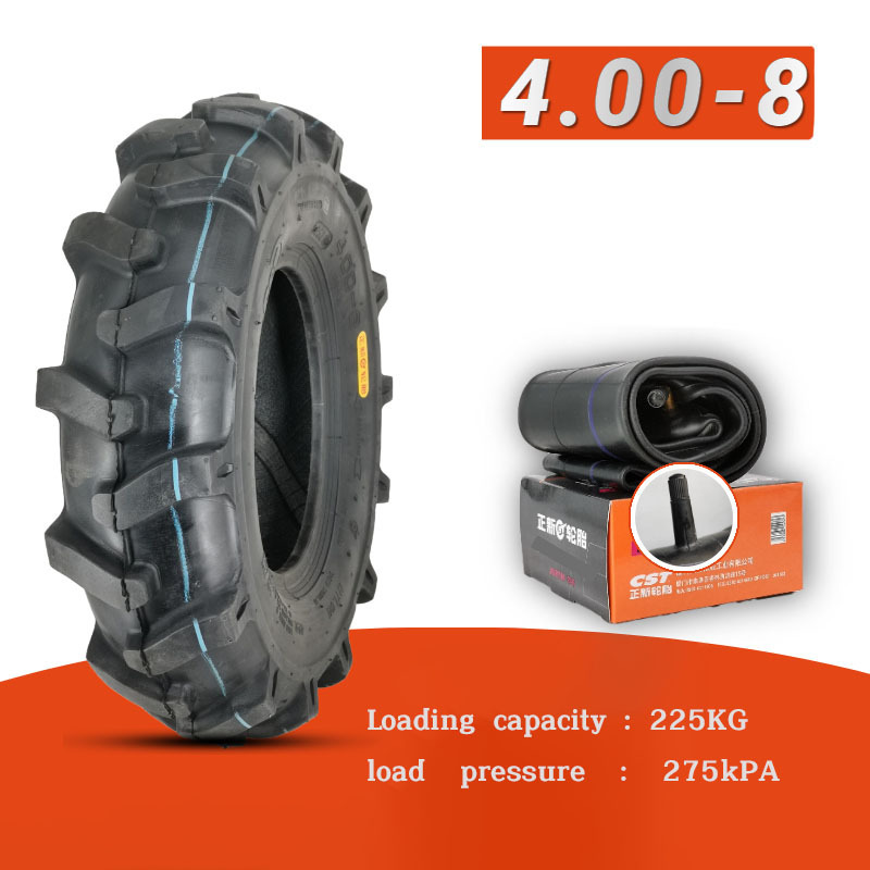 Tricycle three wheeled motorcycle tire 4.00-8 small cultivator 8inch rubber tyres