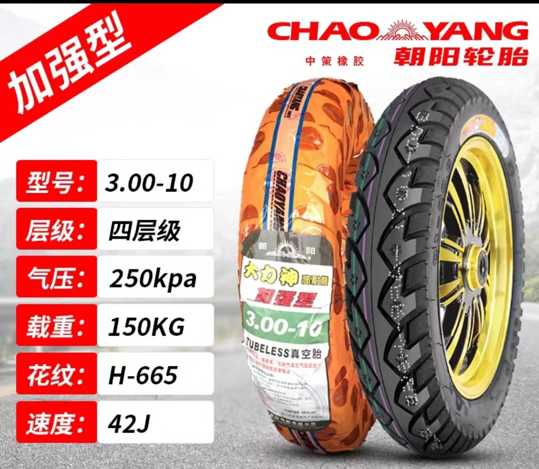 3.00-10 Inch Tubeless Motorcycle Flexible Tire For Motocross Scooter and  Pit Bike Tire