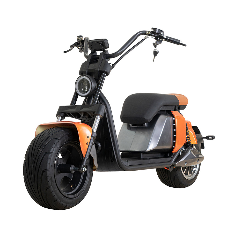 Two Seater Wide Wheel Road Citycoco 2 Wheel Electric Scooter 3000w 2000 Watt Citycoco for adult