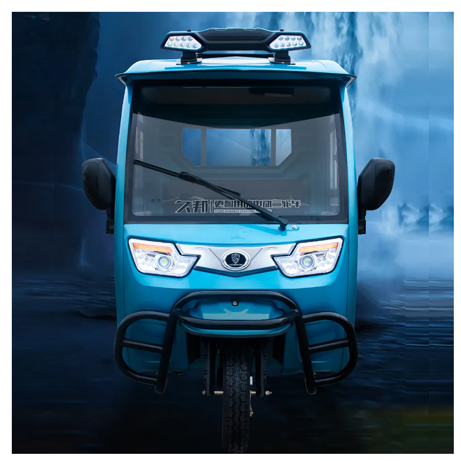 3 wheel electric tricycle with drive cabin/electric scooter enclosed with passenger seat/cargo tricycle for adults