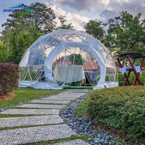 trade show tent Outdoor Dining Hot Selling iron Geodesic glamping Dome Tent tents for events igloo douse for sale